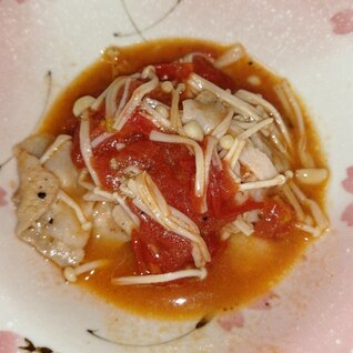 豚バラ肉のトマト炒め
